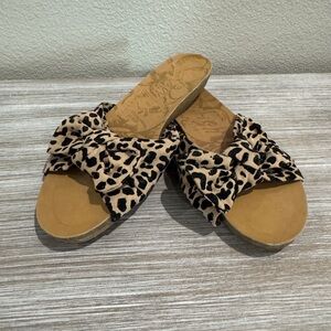 Leopard Print Women's Slide Sandals